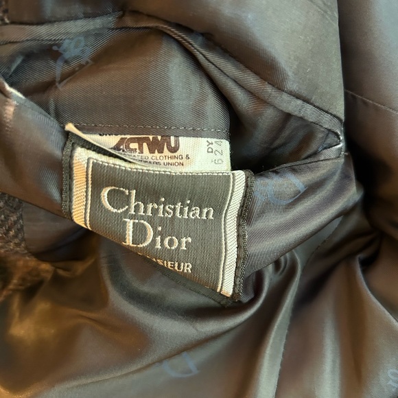 CHRISTIAN DIOR MONSIEUR VINTAGE MENS TWEED GREY MIX BLAZER/JACKET PURE WOOL - Picture 8 of 11